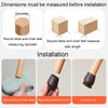 1 inch 8pcs /Set 15 Degree Tilt Table And Chair Feet One-Piece Shock-Absorbing Protective Cover For Chairs(Round)