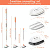 Shower Cleaning Brush With 52 Inch Adjustable Handle Tub Tile Scrubber Brush, Spec: Set 4