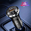 P28 USB-C PD30W + QC3.0 18W USB Dual Port Car Charger(Black)