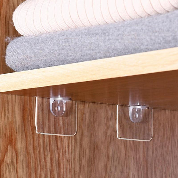 4pcs /Set Simple Firm Load Bearing Wardrobe Layered Partition Bracket, Size: Small 6cm
