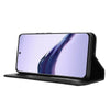 For Realme 13+ 5G Global Magnetic Buckle Retro Texture Leather Phone Case(Black)