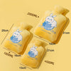 Cartoon Velvet Cover Thickened Explosion-Proof PVC Water-Filled Hot Water Bag, Color: 1000ML Milky White