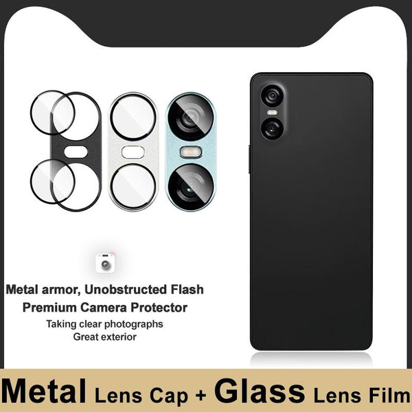 For Sony Xperia 10 VI IMAK Metal Armor Premium Camera Protector Film(Blue)