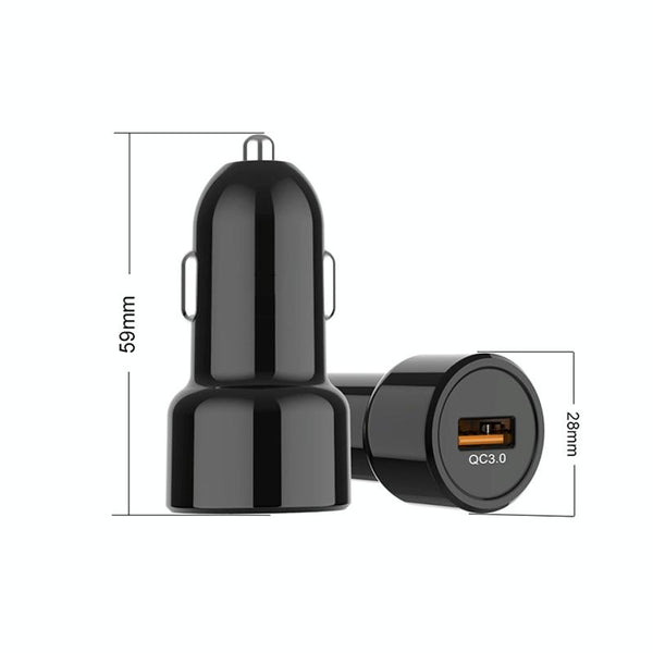 IBD321-Q3 Universal Fireproof Mobile Phone Car Charger, Model: 2.4A+12W