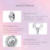 S925 Sterling Silver Rose Invitation Pendant DIY Bracelet Necklace Accessories