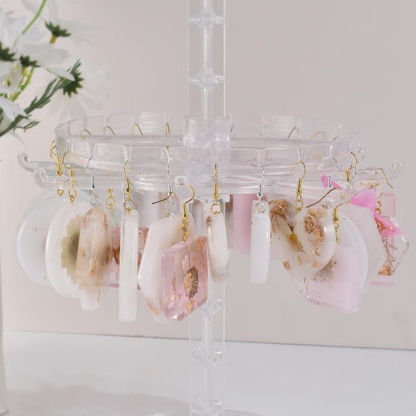 DIY Epoxy Resin Three-Dimensional Geometric Pendant Earring Silicone Mold, Spec: Hexagonal