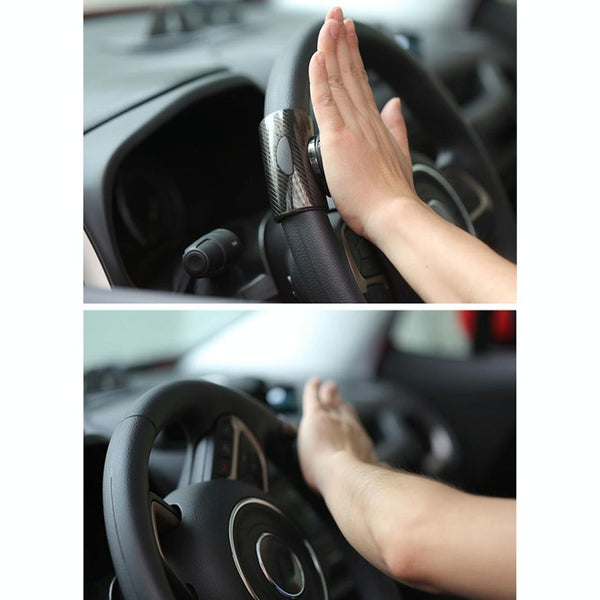 3R-2151 Car Auto Universal Steering Wheel Spinner Knob Auxiliary Booster Aid Control Handle Car Steering Wheel Booster Wheel Strengthener Auto Spinner Knob Ball(Black)