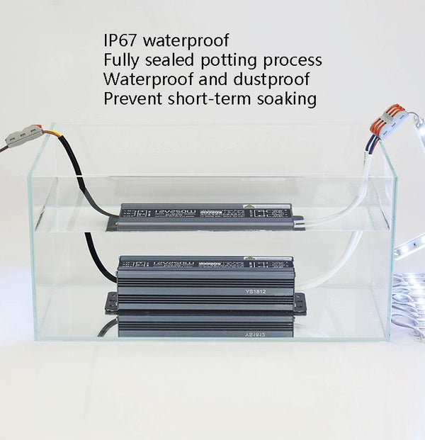 GEEPUT 220V Turn 12V LED Waterproof Power Supply Transformer, Model: 16.7A 200W