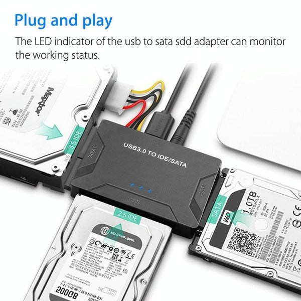 SATA / IDE to USB 3.0 Adapter 2.5 / 3.5 Inch Hard Drive Adapter Cable Converter