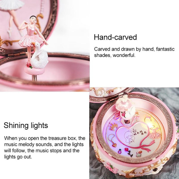 Ballet Girl Rotating Dancing Music Box Creative Birthday Gift, Music: Castle in the Sky