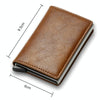 C1804H1 RFID Carbon Fiber Wallet For Men(Coffee)