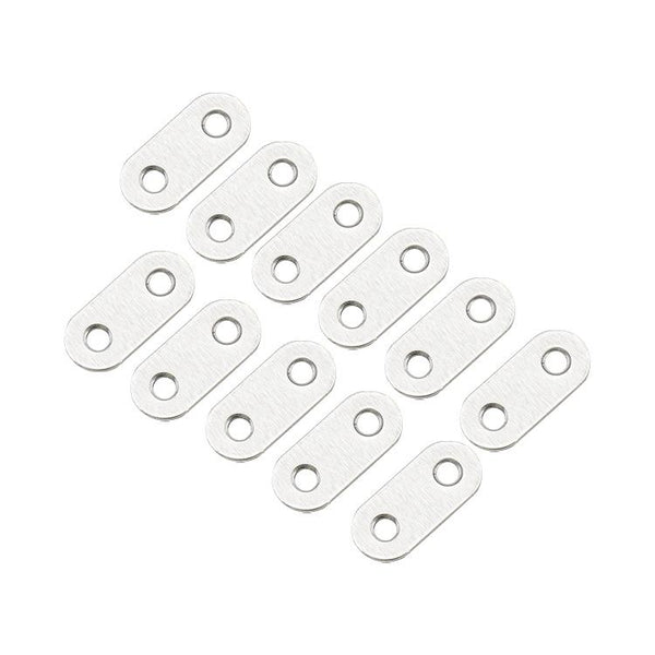 100 PCS Stainless Steel Connection Code Straight Connecting Piece, Number: 1