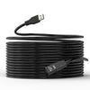 D.Y.TECH USB 3.0 Male To Female Extension Cable Double Shielded Chip Data Cable, Length: 15m