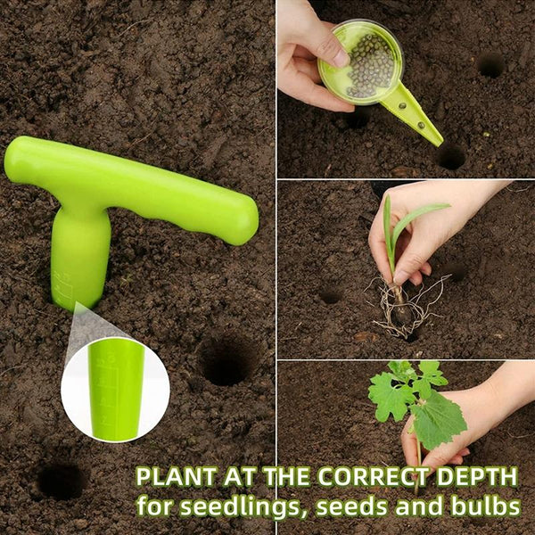 14 In 1 Kit  Adjustable Plant Seed Sower Planter Hand Held Flower Grass Plant Seeder