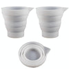 2pcs 250ml Folding DIY Epoxy Measuring Cup Silicone Mold Candle Plaster Glue Mixing Cup