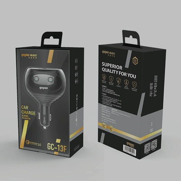 Yopin GC-13 Ordinary Version 5 In 1 Rotatable Dual USB Multifunctional Car Charger