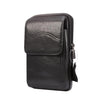 Multi-functional Universal Leather Waist Hanging One-shoulder Mobile Phone Waist Bag For 6.5 Inch or Below Smartphones(Black)