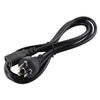 Computer PC POWER Cord 3 pin Cable, Length: 1.8m, AU Plug(Black)
