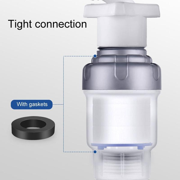 Household Washing Machine Electrical Water Heater Water Purification Filter With 6 Cartridges, Style: Faucet Filter