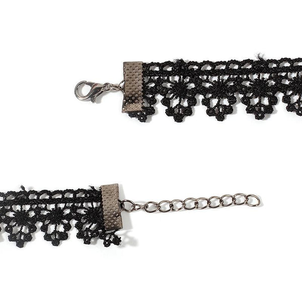 Fringe Lace Gothic Lolita Vintage Necklace,Style: 1530