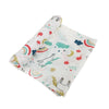 Cartoon Baby Soft Gauze Quilt Swaddle Cotton Bath Towel 117 X 117cm, Style:  Rainbow Pony