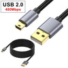 For Garmin GPS Receiver High Speed USB2.0 Version Mini 5 Pin Cable, Length:10m