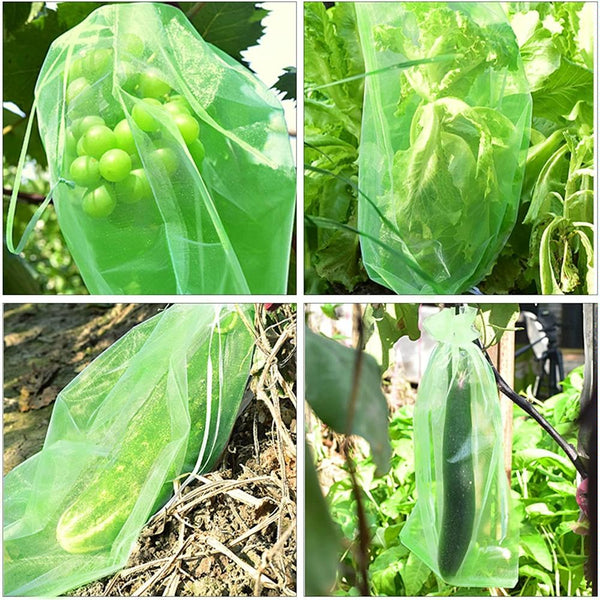 100pcs /Pack  Fruit Protection Bag Anti-Insect And Anti-Bird Net Bag 25 x 35cm(Dark Green)