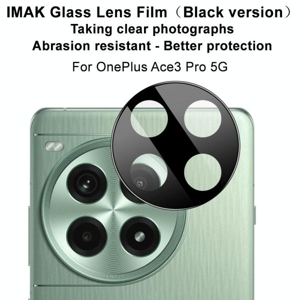 For OnePlus Ace 3 Pro IMAK Rear Camera Lens Glass Film Black Version