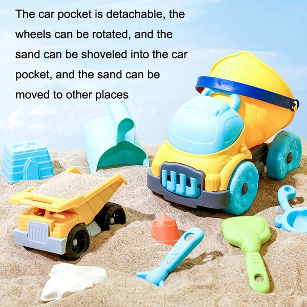 8 PCS / Set Beach Car Beach Toy Set Children Sand Shovel And Water Play Tools
