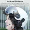 LX1 Motorcycle Half Helmet Waterproof Wireless 5.3 Bluetooth Headset, Version: English(Classic Red)