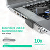 ENKAY USB 3.0 Adapter 90 Degree Angle Male to Female Combo Coupler Extender Connector, Angle:Horizontal Left + Right