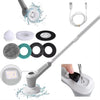 6 In 1 Automatic Water Spray Electric Spin Scrubber 53 Inch Cordless Rechargeable Cleaning Brush