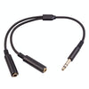 3718 6.35mm Male to Dual Female 1/4 TRS Stereo Audio Cable, Length: 30cm