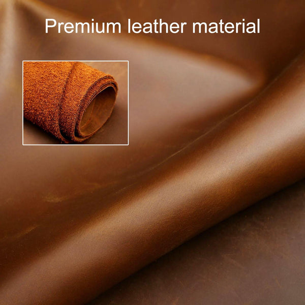 Hallmo Car Cowhide Leather Key Protective Cover Key Case for Old Mercedes-Benz E300L(Brown)