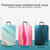 Travel Abrasion-resistant Elastic Luggage Protective Cover Suitcase Dust Covers, Size:22-24 inch(Green Ripple)