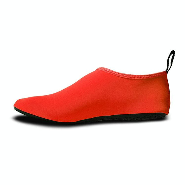 Non-slip Wear-resisting Thick Rubber Sole Diving Shoes and  Socks, One Pair, Size:XXXL (Red)