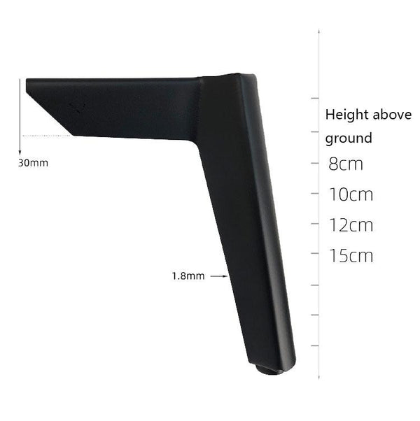 LH-FJ0039 Metal Furniture Support Legs, Height: 8cm(Titanium)