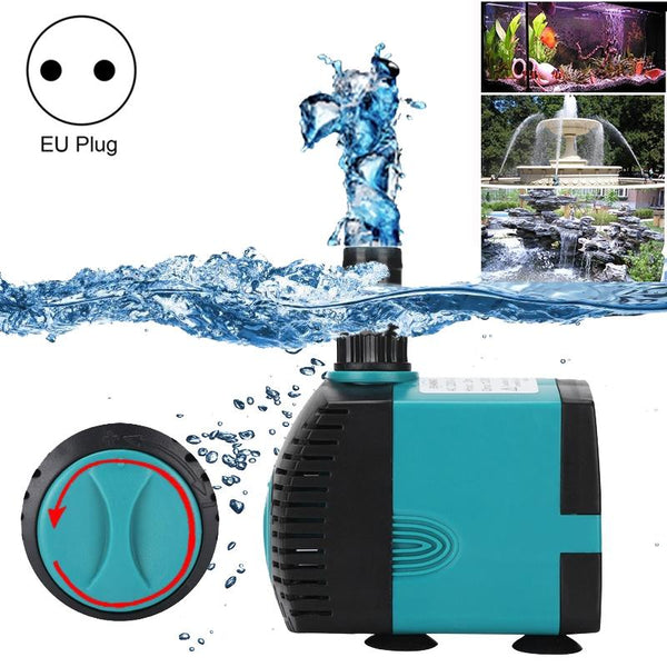 EB-308 60W Aquarium Submersible Water Pump Fountain Filter Fish Pond,EU Plug