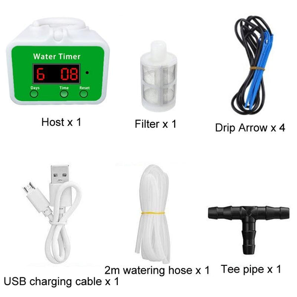 Household Intelligent Drip Irrigation Automatic Watering Timing Machine, Specification: Water 4 Potted Plants