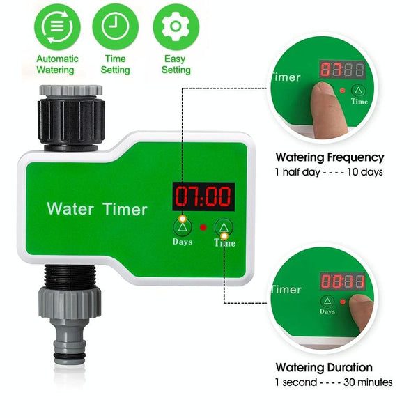 Irrigation System Intelligent Controller Automatic Timed Watering Device, Specification: 2 Water Outlet