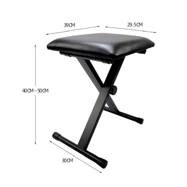 X-shaped Liftable Folding Bench for Musical Instruments