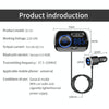 BC49BQ Car Digital Radio Receiver Bluetooth MP3 Player FM Transmitter Voice Assistant QC3.0 Quick Charger