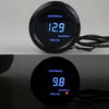Car Modified 12V Universal 52mm Blue Light Digital Display Meter, Style:Voltmeter