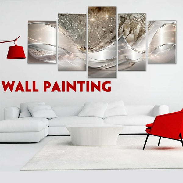 Sofa Background Wall Decorative Painting Hanging Paintings Frameless, Size: 40x100cm(Yellow)