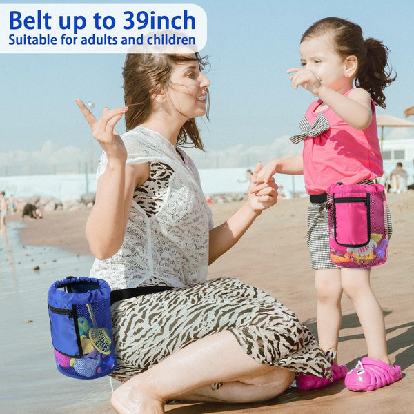 Summer Beach Children Shell Storage Bag Portable Bag(Large Blue)