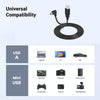 JUNSUNMAY 5 Feet USB A 2.0 to Mini B 5 Pin Charger Cable Cord, Length: 1.5m(Down)