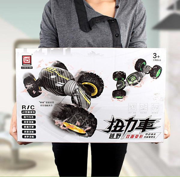 CV8818 Four-wheel Drive Climbing Car Model 2.4G Remote Control Off-road Deformation Car(Yellow)