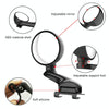 3R-094 Auxiliary Rear View Mirror Car Adjustable Blind Spot Mirror Wide Angle Auxiliary Rear View Side Mirror for Left Mirror(Black)