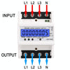 SINOTIMER Three-Phase Backlight Display Rail Type Electricity Meter 5-100A 400V(DDS024 White Shell)