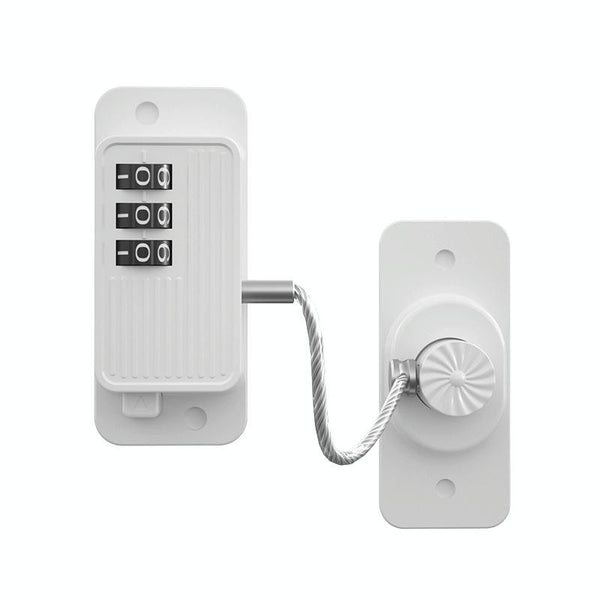 Children Window Safety Lock Limited Positioning Password Refrigerator Lock(White)